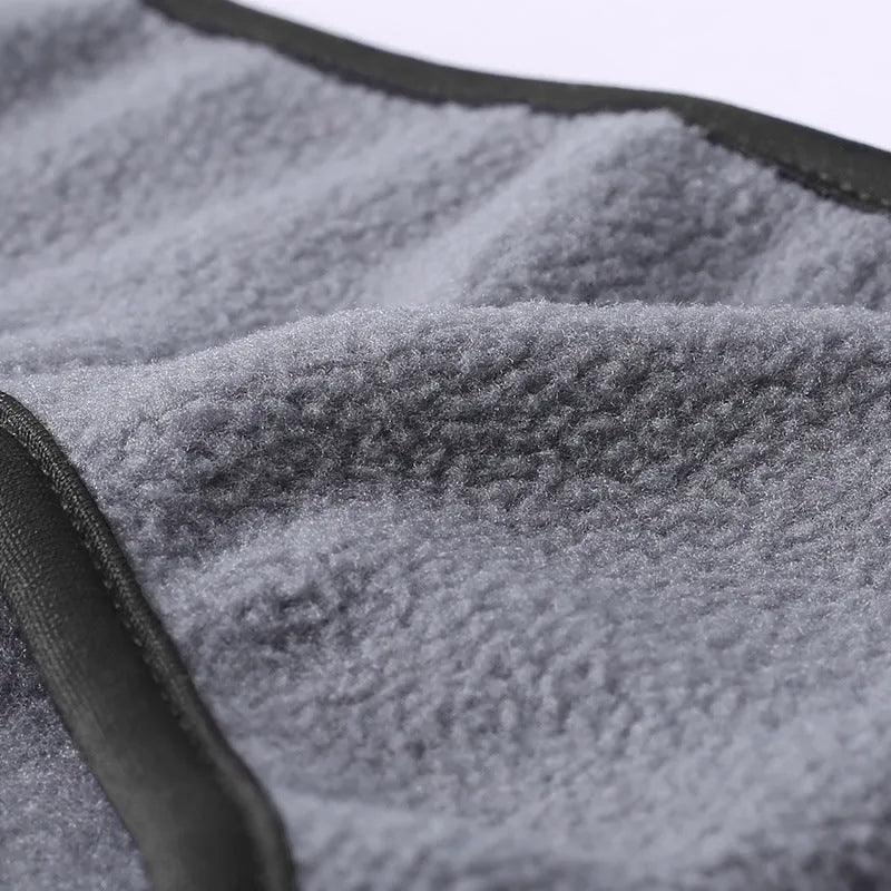 Fleece lined sports headband with ponytail opening, contour fit, one size, available in black