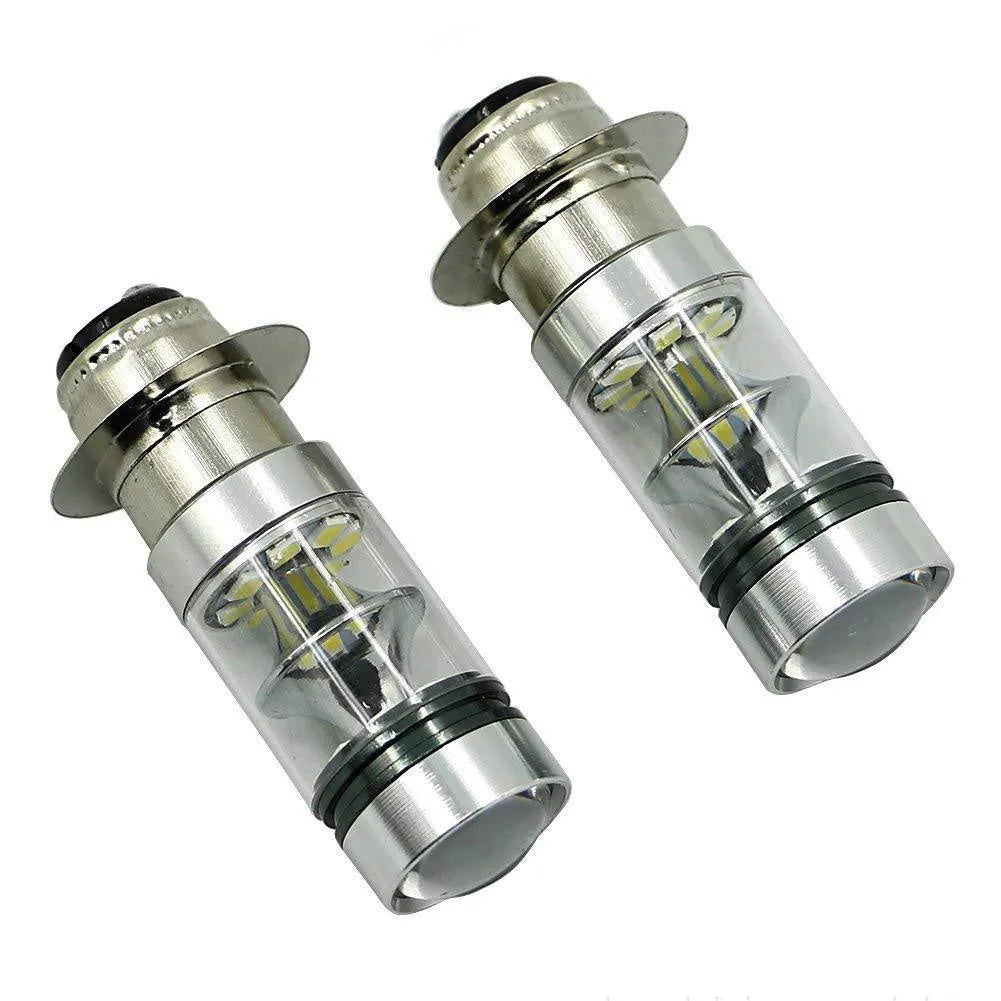 Motorcycle LED headlight BA20W H6 aluminium alloy housing 20SMD white light 1100 lumens