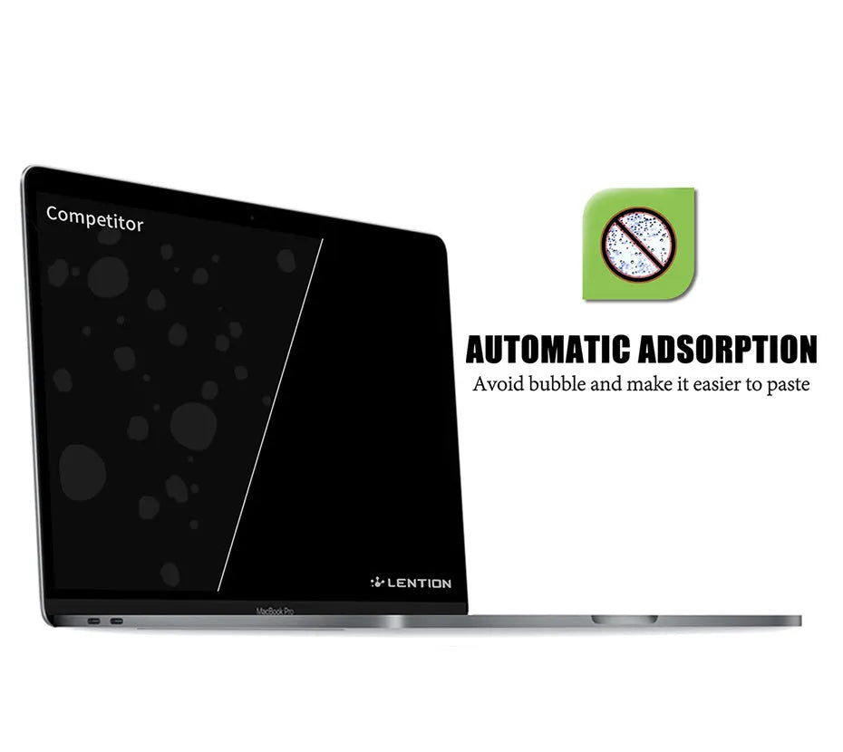 Matte screen protector film for MacBook Air and Pro models, anti-scratch and dust-proof, with hydrophobic coating