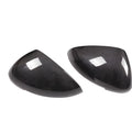 Pair of true carbon fibre rearview mirror covers for a Porsche Macan.