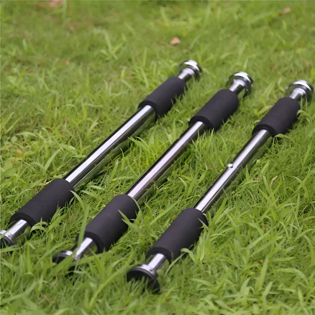 Steel adjustable pull-up bar expanded to full 100cm width for door frame mounting