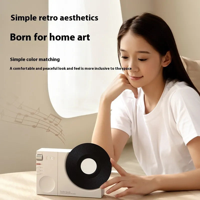 Mini portable Bluetooth speaker in Obsidian Black colour with USB charging port.