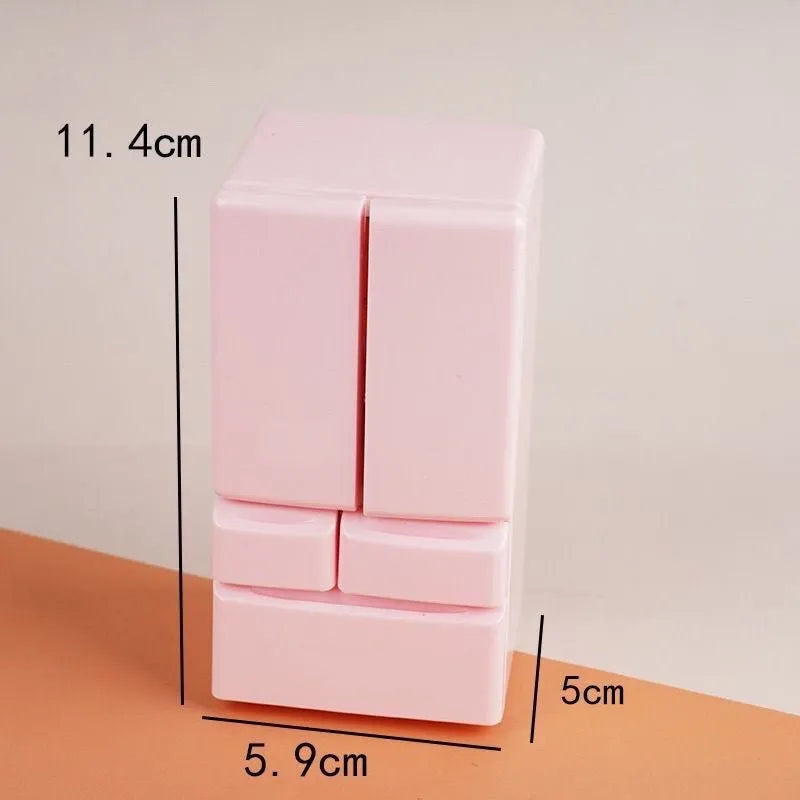 White plastic miniature toy model with LED lighting feature measuring 11.4cm tall