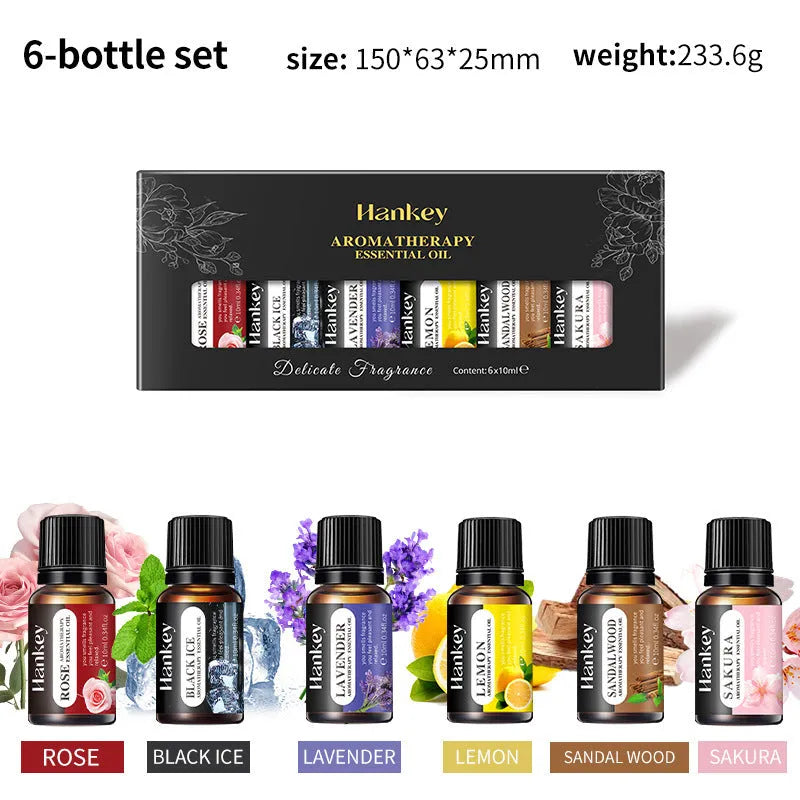 Boxed water soluble aromatherapy essential oil sets in multiple size options from 3 to 12 pieces