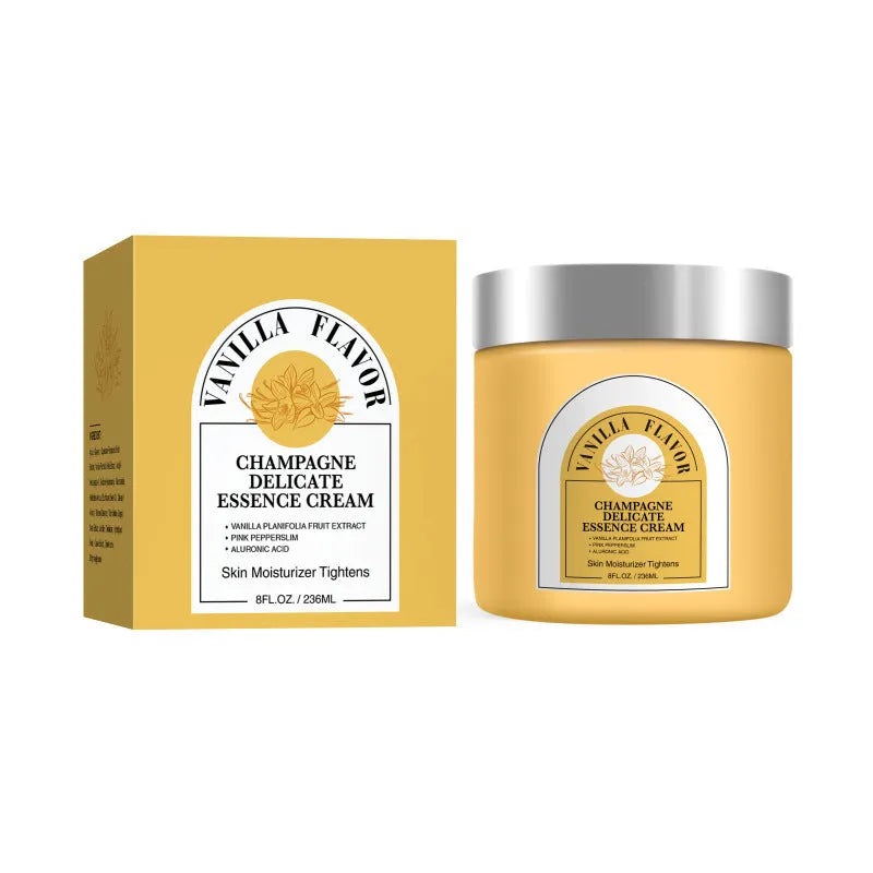 Firming Moisturizing Tightening Cream 236ml in a white container with blue and white label, universal skin type