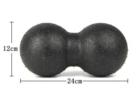 Mini Siamese peanut massage ball, EPP foam, 8cm single ball, black, used for fascia release and muscle relaxation