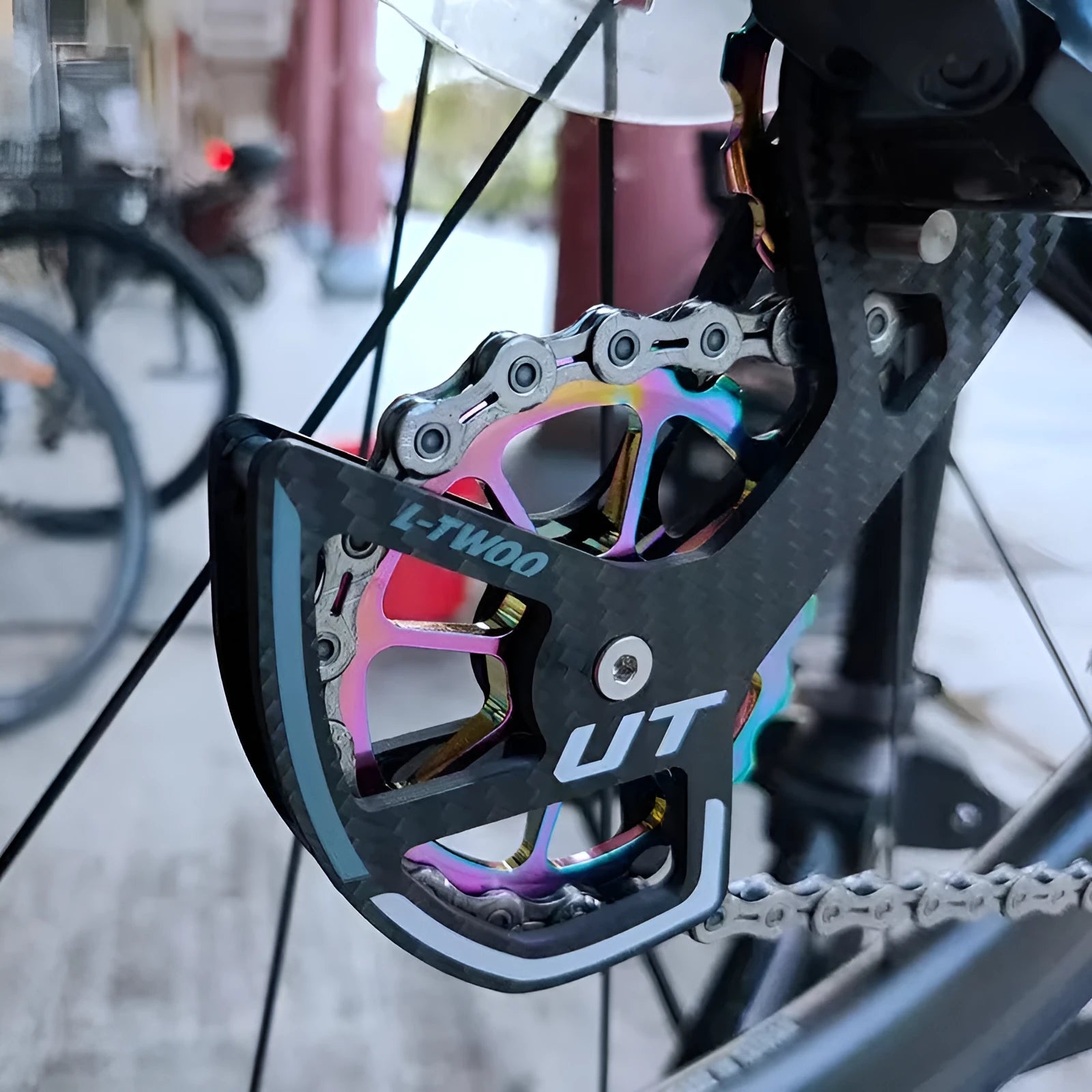 LTWOO 105 rear derailleur jockey wheel replacement set with 13T and 18T pulleys for Shimano R7000.