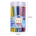 55 clear EVA hot melt glue sticks with 7mm diameter in packaging