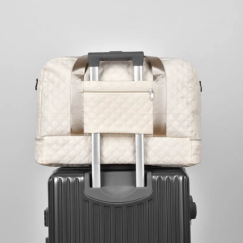 Oxford cloth buggy travel bag with 36-55 litre capacity in solid colour options