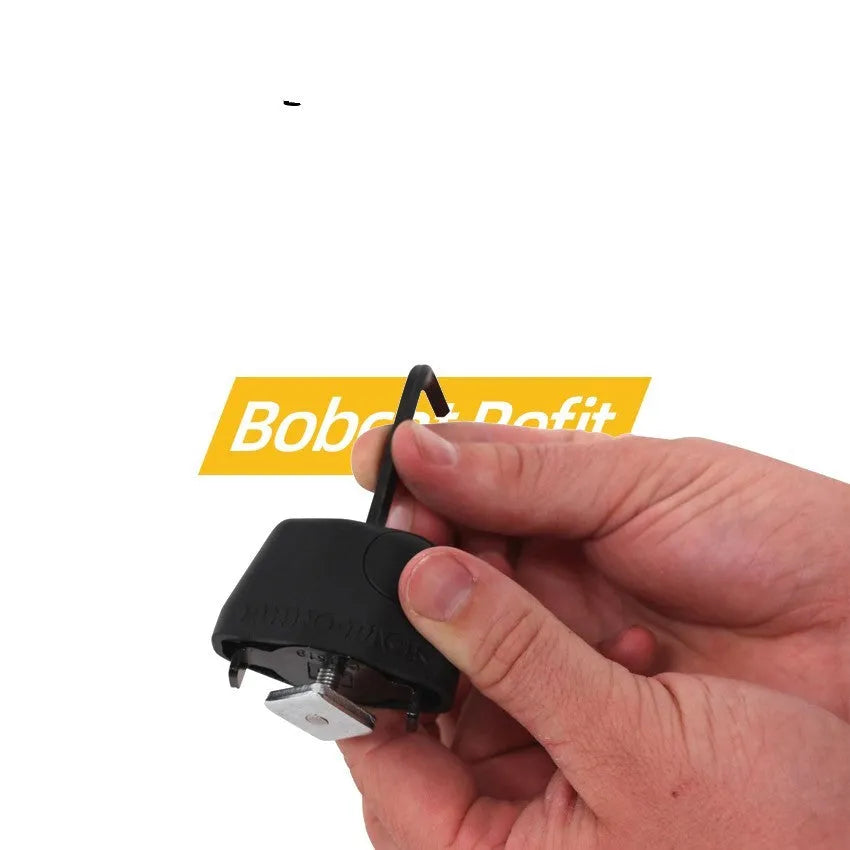 Plastic-sheathed steel cable lock for securing equipment to a vehicle roof rack.
