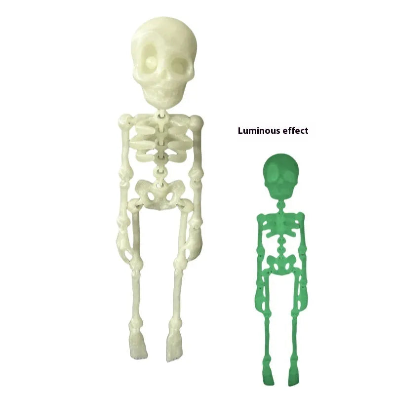 3D printed PLA skull refrigerator magnet in multiple colour options for Halloween decoration
