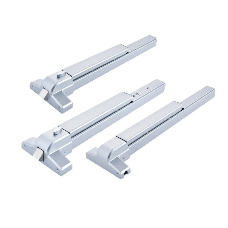 Stainless steel fire door push lock with external handle for 65cm baked paint single doors