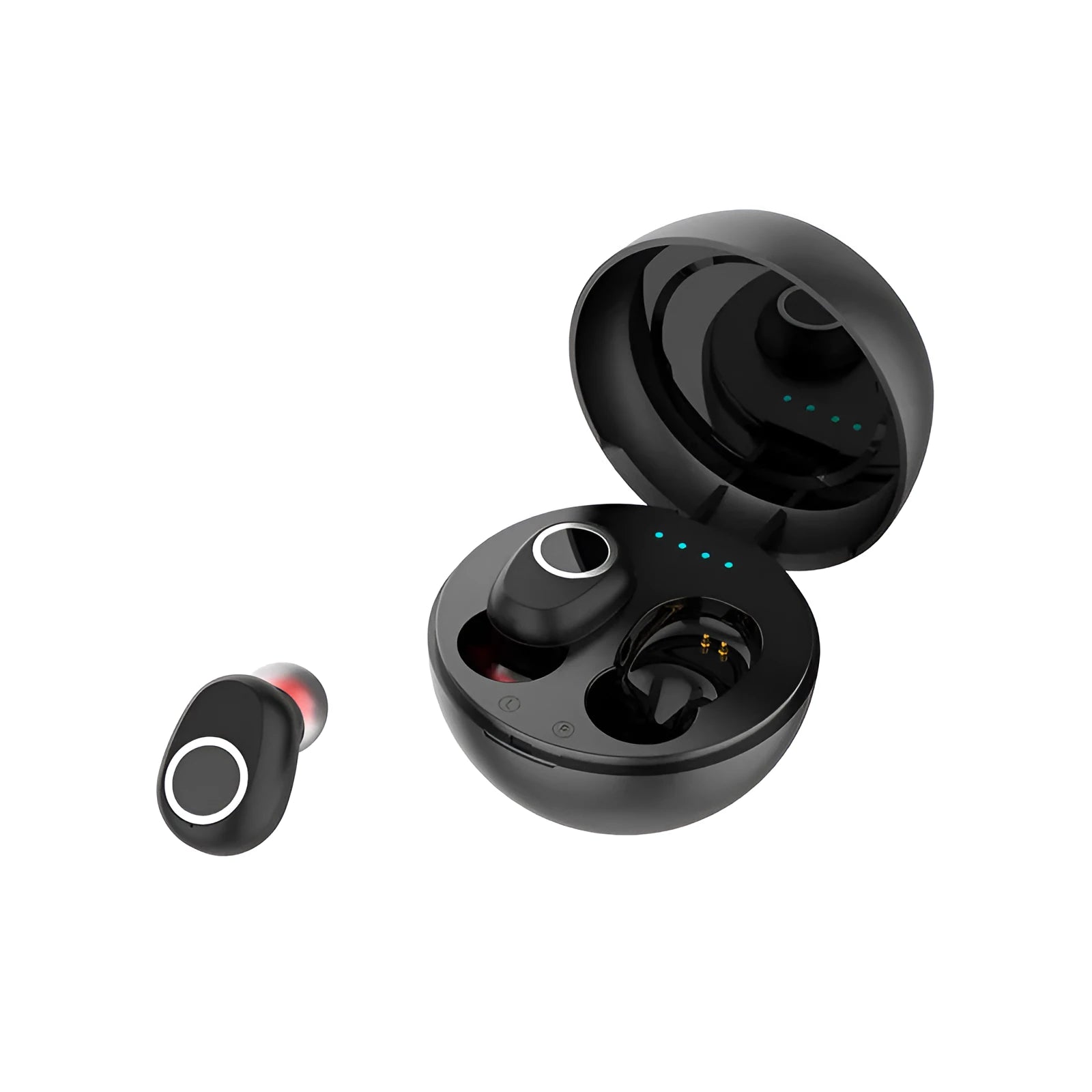 LB-10 wireless TWS Bluetooth headset with charging case in black, pink, and white