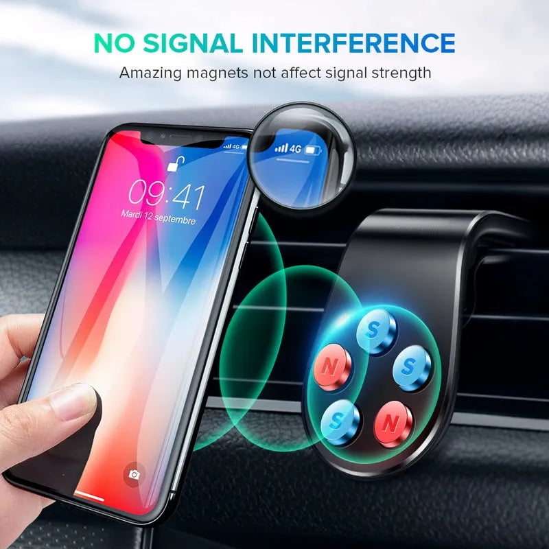 car bracket mobile phone holder for car outlet in black color