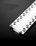 Intelligent control light strip embedded part black aluminium alloy with acrylic lampshade 12.5cm length