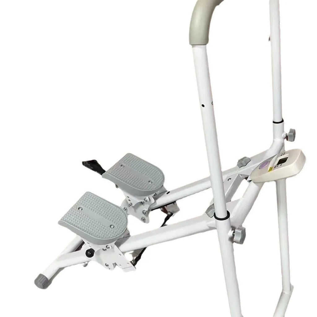 White foldable treadmill climbing frame for home gym fitness equipment