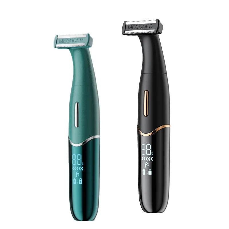 Multifunctional three-in-one electric shaver with USB charging in mysterious black