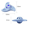 Blue bite-resistant molar boomerang dog chew toy for medium and large breed puppies
