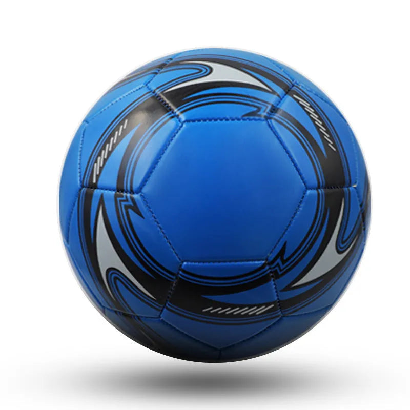 PVC football in sizes 3, 4 and 5 with machine-sewn construction for training and competition