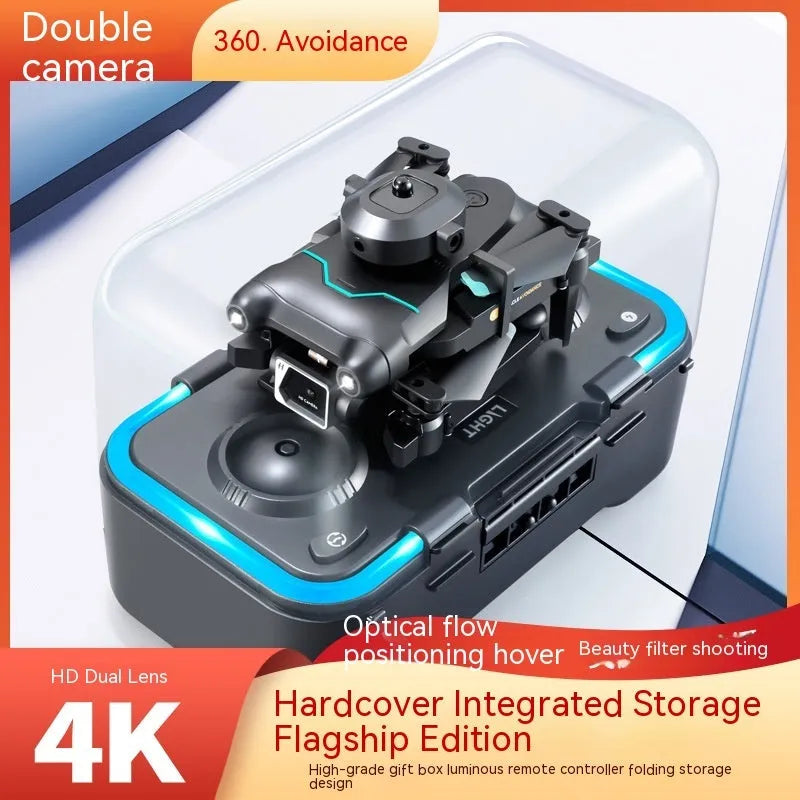 Black S96 quadcopter drone with obstacle avoidance system and 4K camera for indoor training
