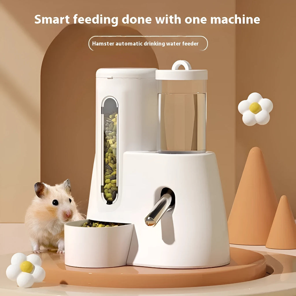 Hamster automatic drinking water feeder in blue colour made from PP/PS plastic