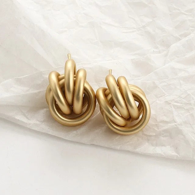 Sweet simulated pearl earrings for women gold alloy geometric shape party office leisure gift choice of 18 styles A-R