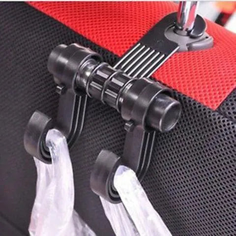 Polypropylene car seat hook vehicle hanger 17x6x11cm with three hooks