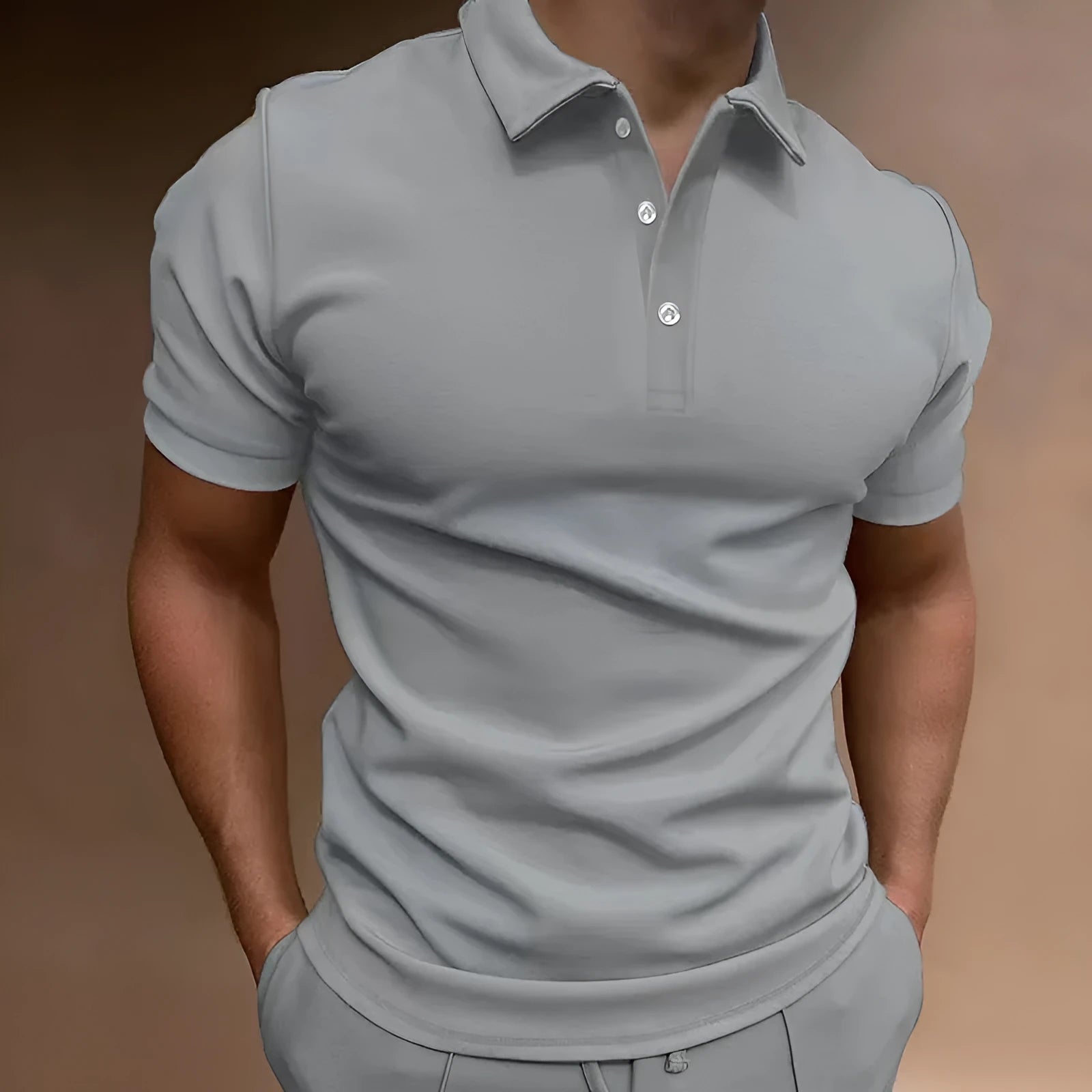 Men's loose fit cotton blend t-shirt in European and American sizing available in seven colours