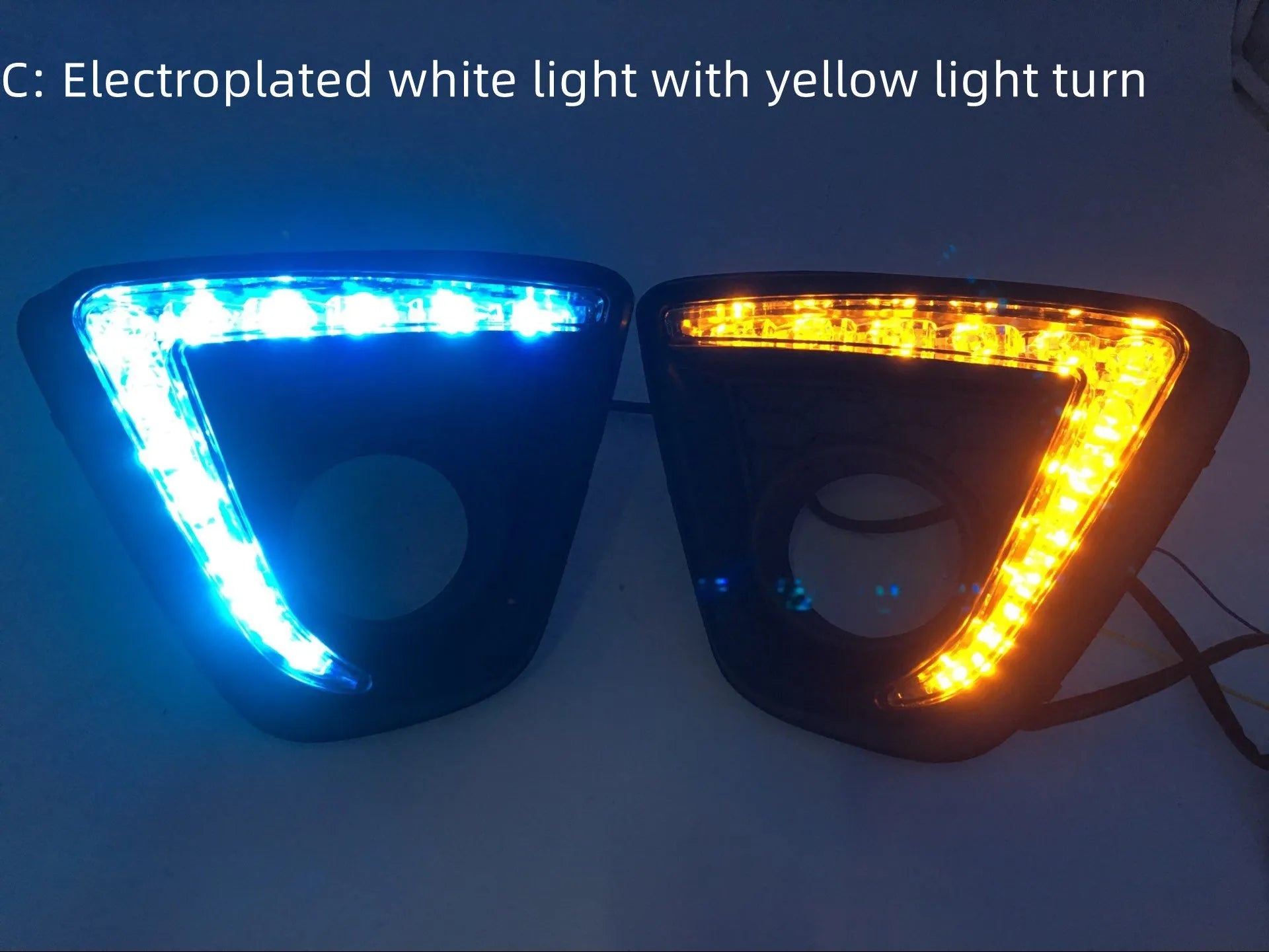 Mazda CX-5 LED daytime running light set with electroplated white housing and 12V bulbs