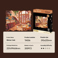 World shaped wooden jigsaw puzzle photo frame in Helene Morphidae colour option