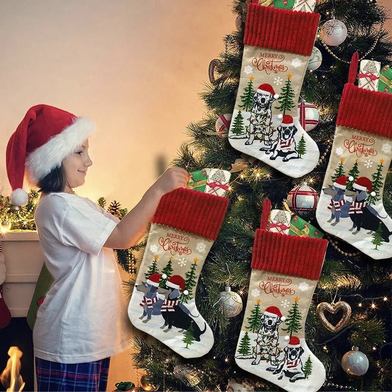 Pet themed cloth Christmas tree pendant ornament measuring 46cm by 28cm