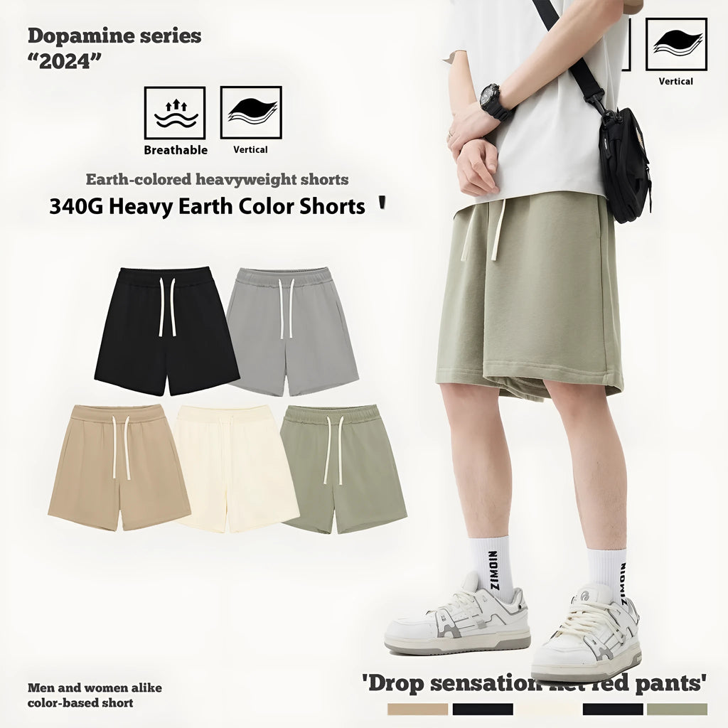 Children's loose-fit denim shorts in charcoal grey on a hanger