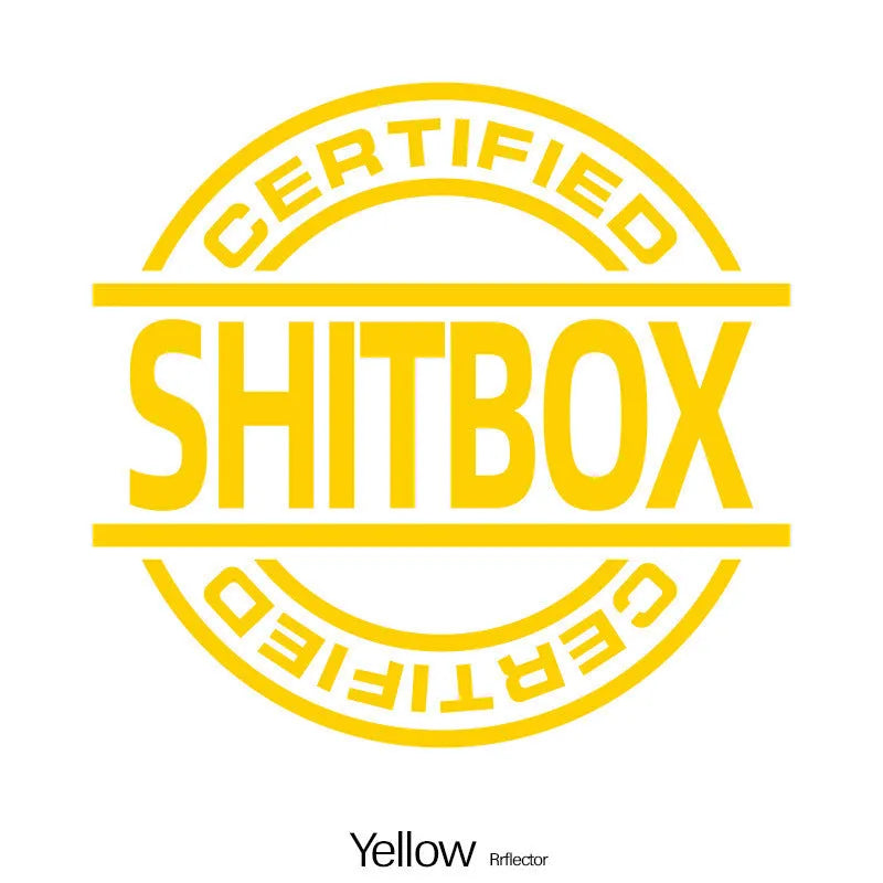 13x12cm vinyl car sticker showing decorative design in one of ten available colours