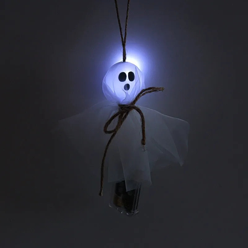 Halloween ghost LED lighting chain with colourful lights and battery box