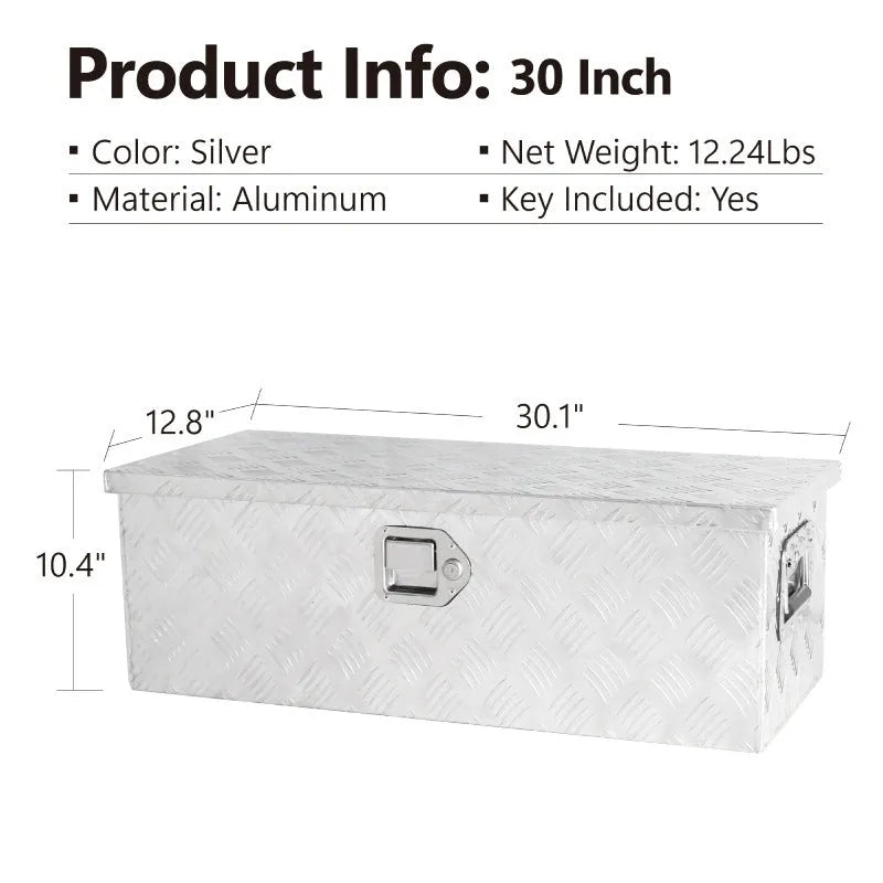 Black aluminium alloy 26-inch professional tool case with a single carry handle.