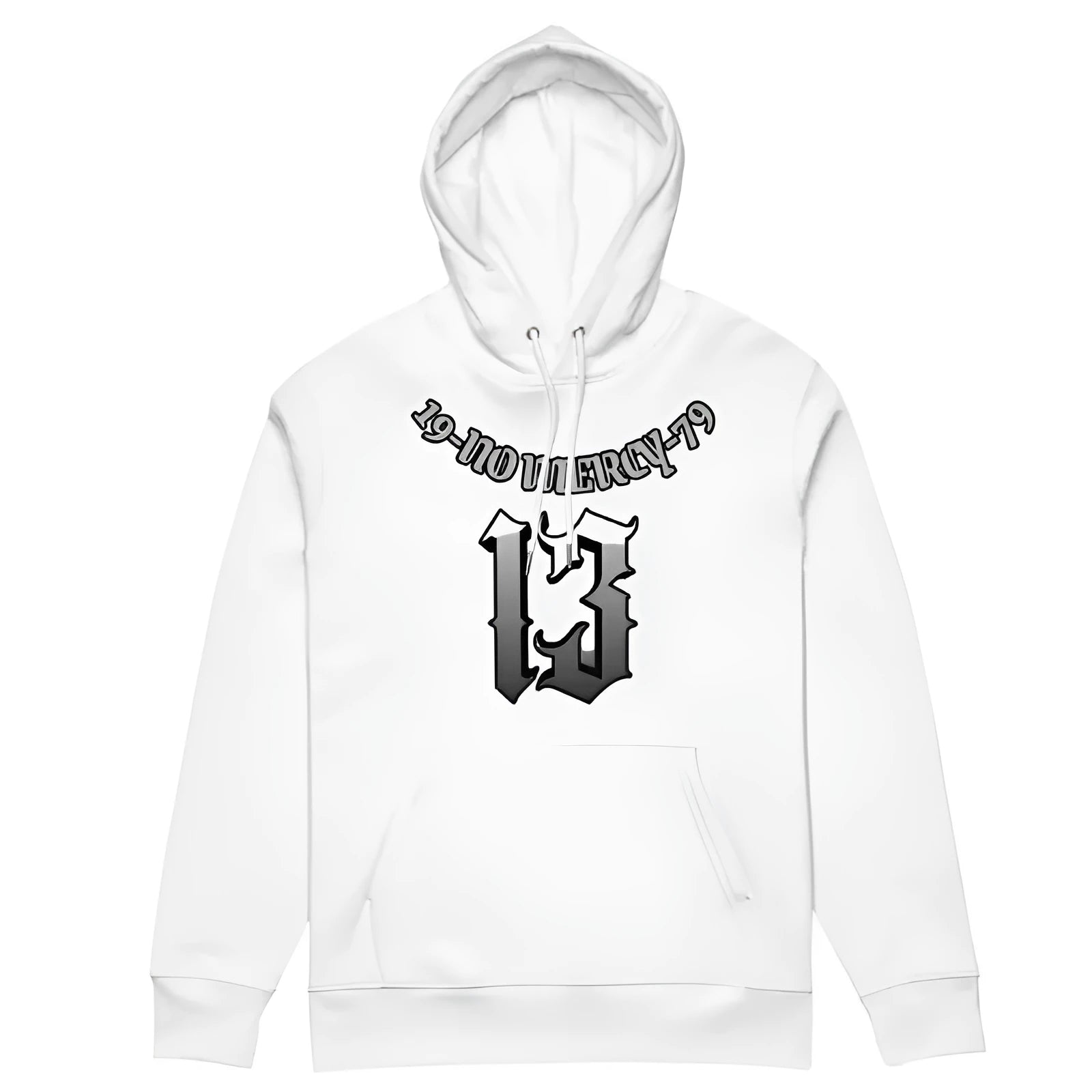 Hooded pullover sweater in polyester with fleece lining, shown in multiple colour options