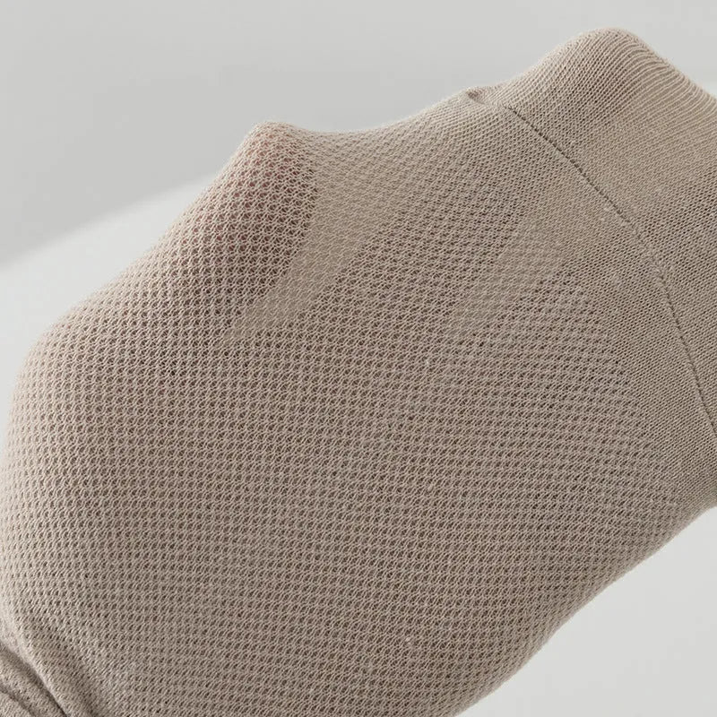 Solid colour low-cut boat socks for men made from polyester, shown in one of six available colours.