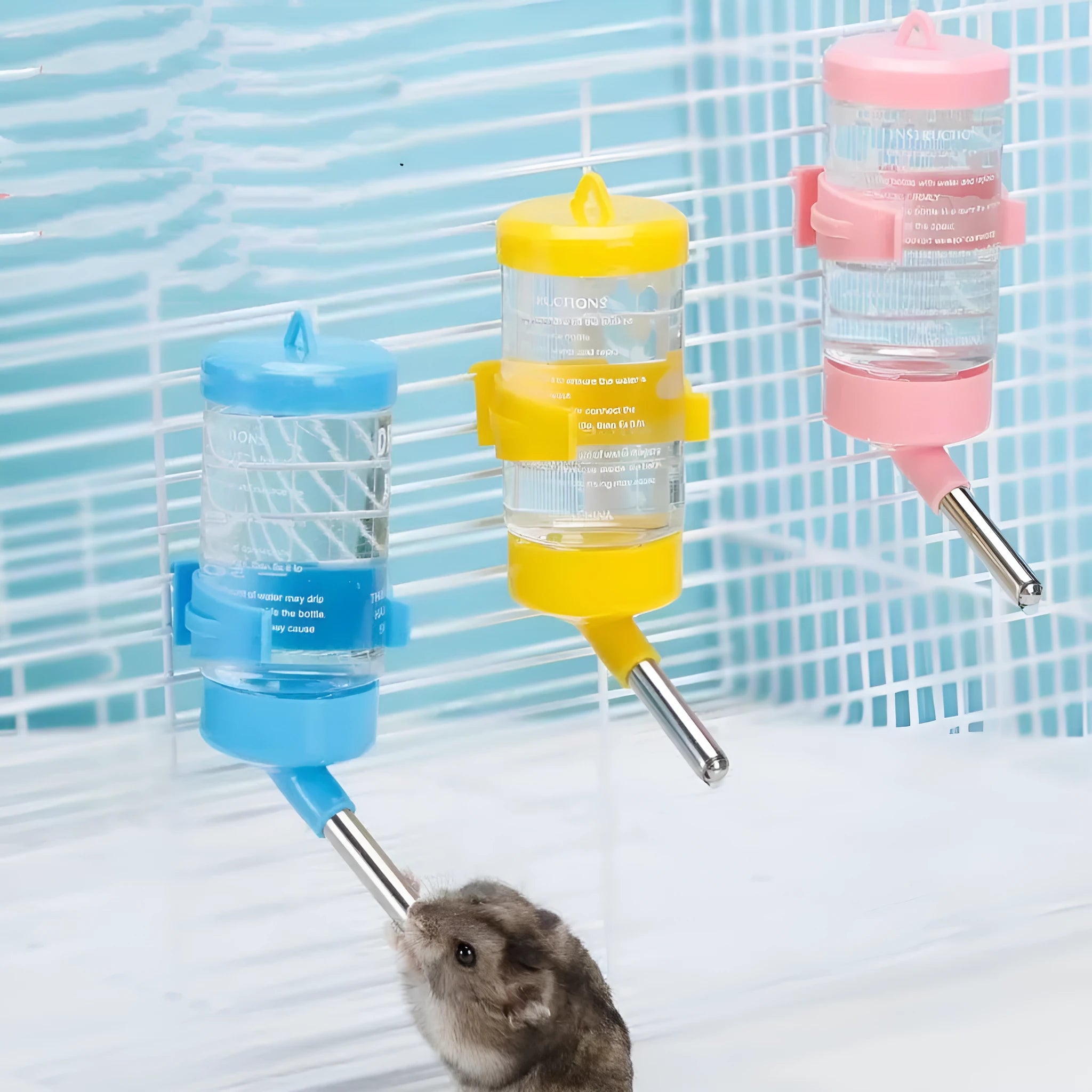 Ball kettle leak-proof pet water feeder in green, yellow, pink, white, or sky blue with multiple capacity options