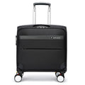 Black 18-inch Oxford cloth business suitcase with retractable handle and universal wheels