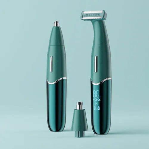 Multifunctional three-in-one electric shaver with USB charging in mysterious black