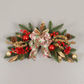 American country style plastic Christmas garland decorations in multiple styles with optional LED lighting