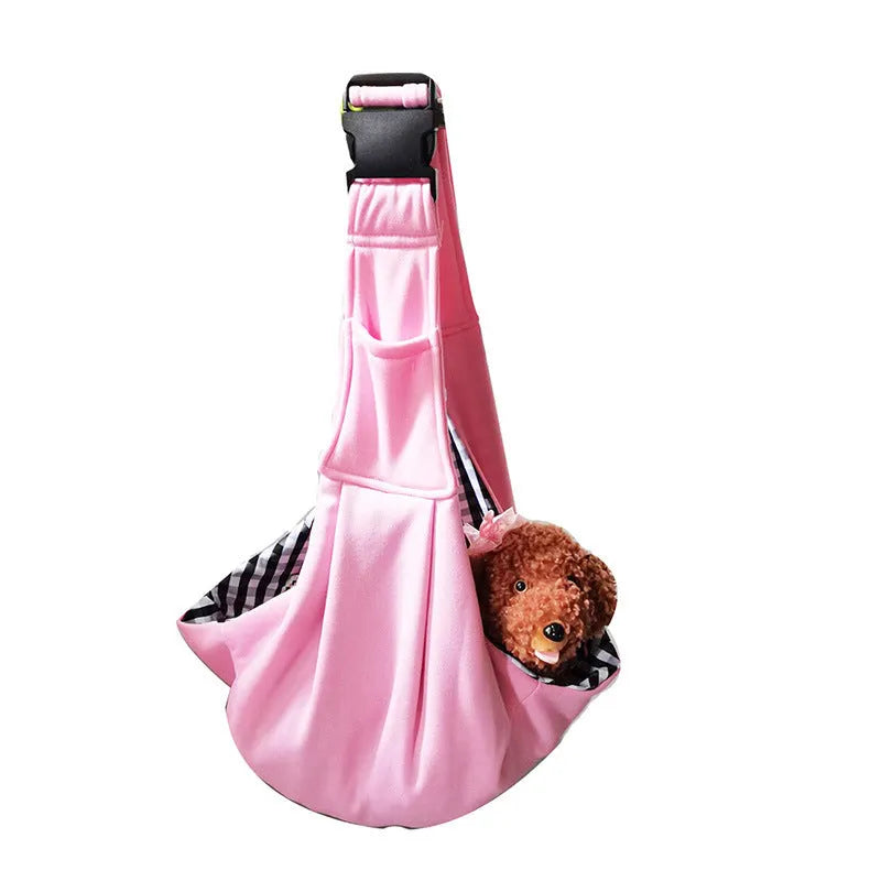 Folding cat messenger backpack in multiple colours showing breathable design and adjustable shoulder strap