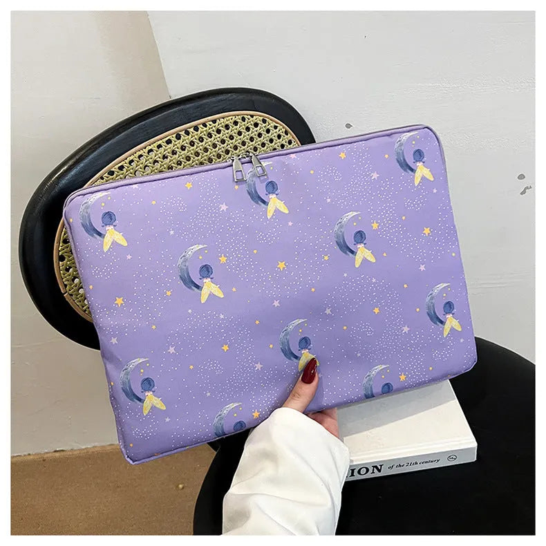 Moon XINGX casual small square cloth handbag in black with internal phone pocket, lightweight design for daily use