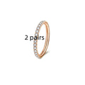 Stainless steel seamless nose ring showing round shape with electroplated colour finish options