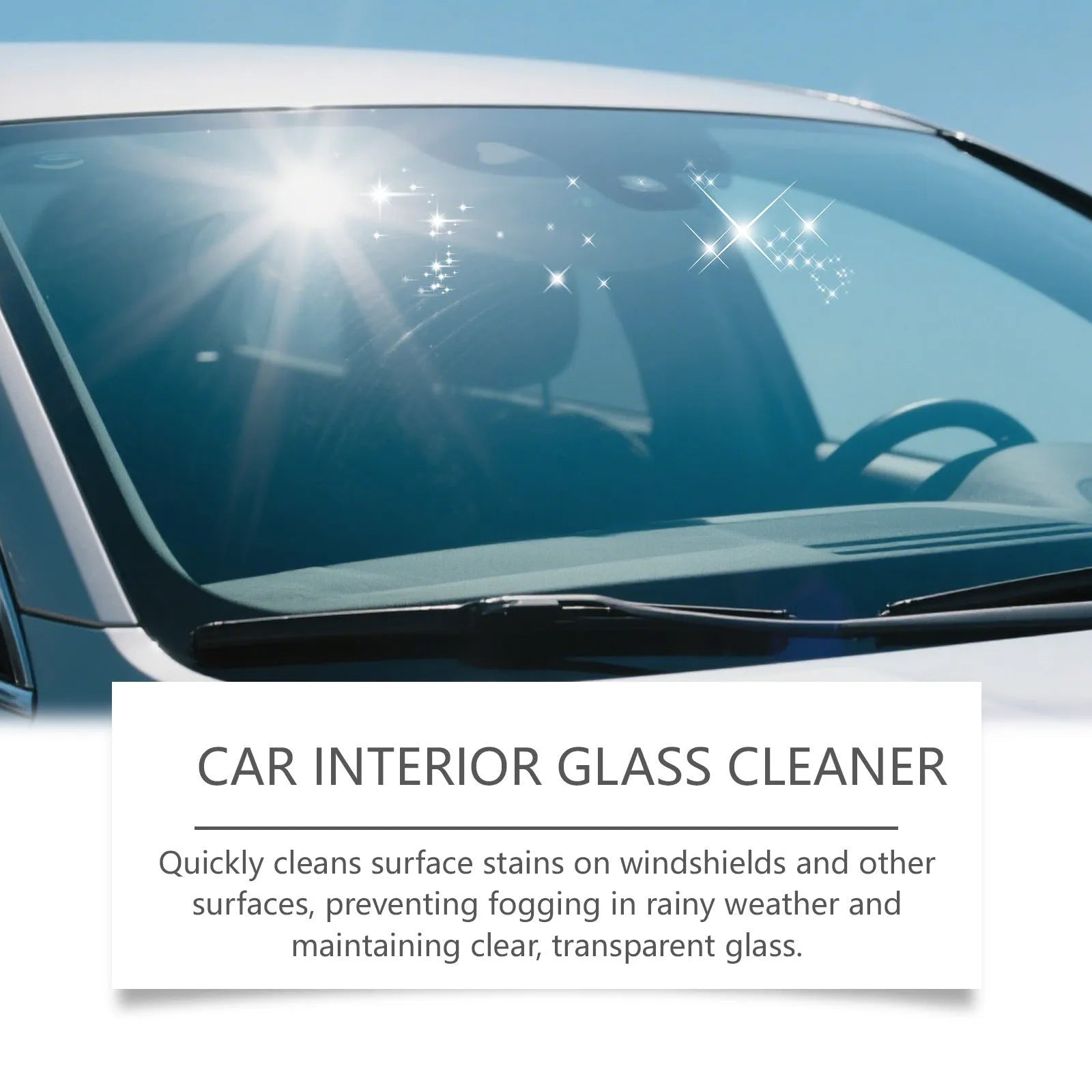 120g Glass Restore Paste tub with sponge and towel for car windshield cleaning and anti-fog