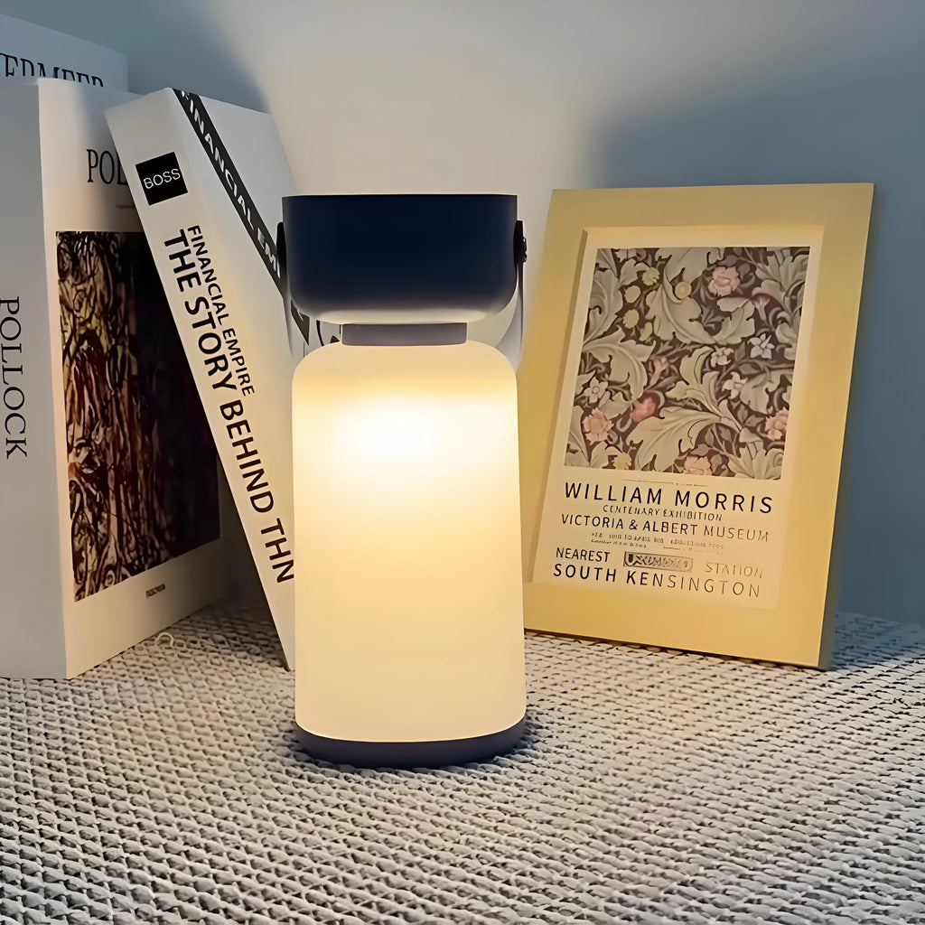 Outdoor camping lantern portable lamp USB charging waterproof tent light LED in blue colour