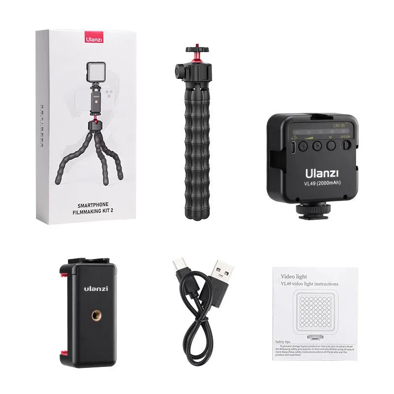 Multifunctional photography and video vlog suite with a tripod, shown in the selected 2985 set colour.