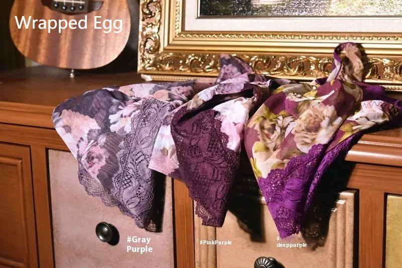 Man's printed ultra-thin ice silk briefs in mid-waist style on a neutral background.
