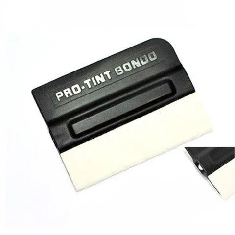 Professional car film scraper tool with ABS handle and multiple blade options for wrap removal