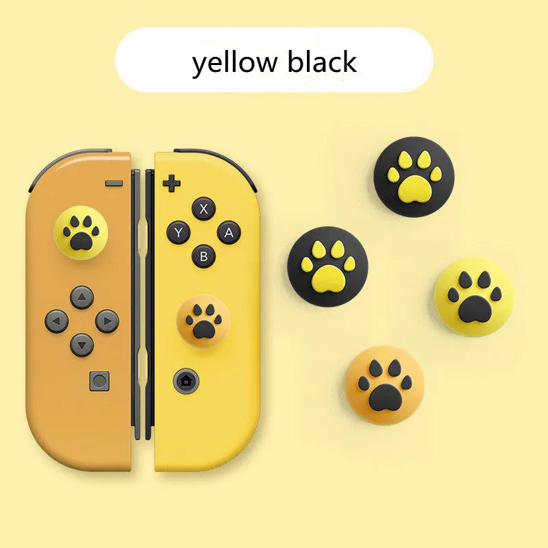 Four silicone rocker caps for Nintendo Switch Lite Joycon controllers with cat claw texture